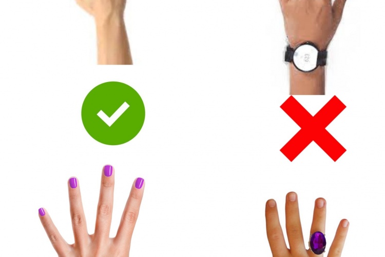 Bare below elbow illustration.