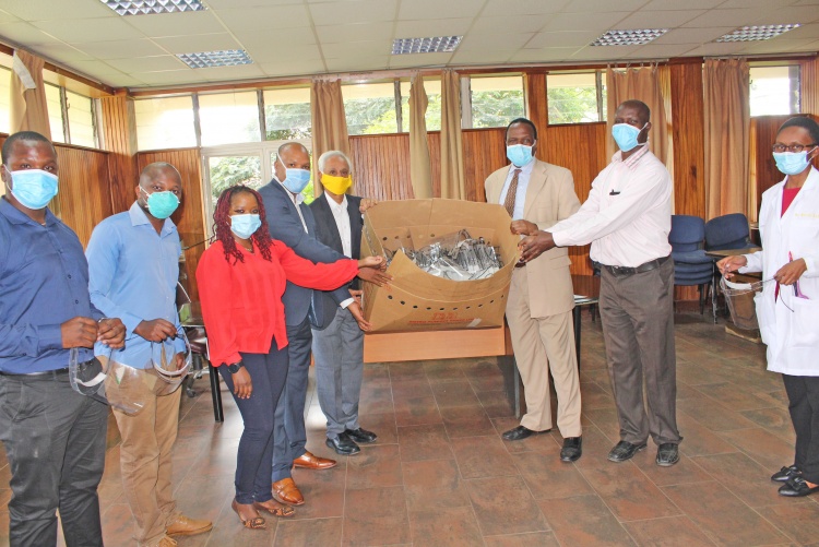 Face shields donation.