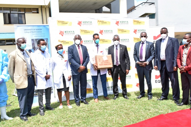 College of Health Sciences receives PPEs donation.