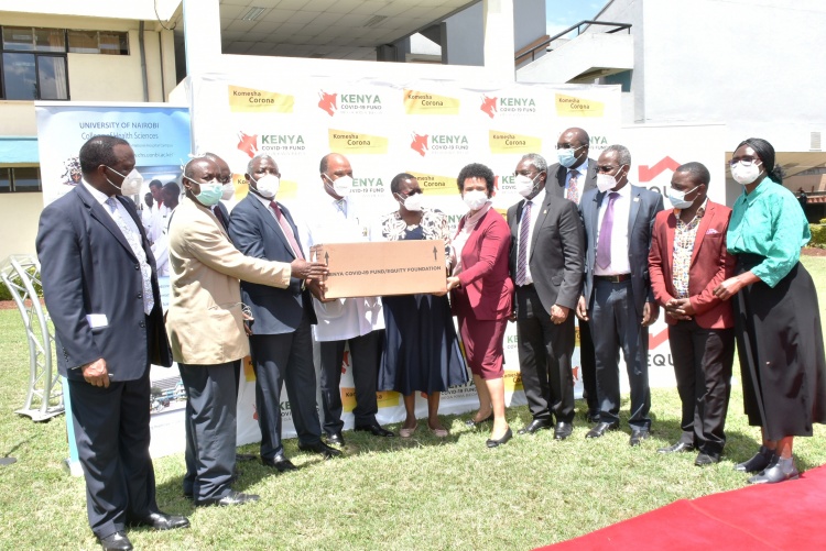 PPEs donation to the School of Medicine.