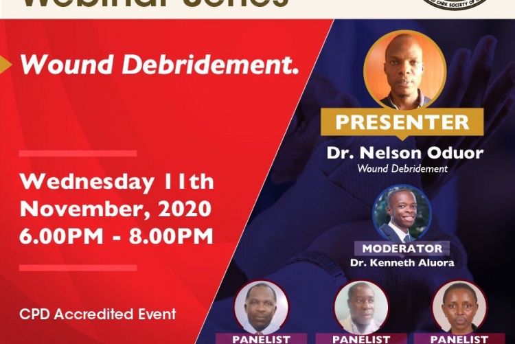 Wound Care Workshop Webinar Series poster.