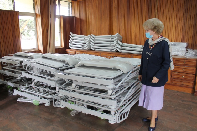 The beds donated to the College of Health Sciences.
