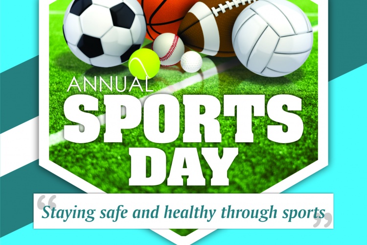 Annual Sports Day 2021 poster.