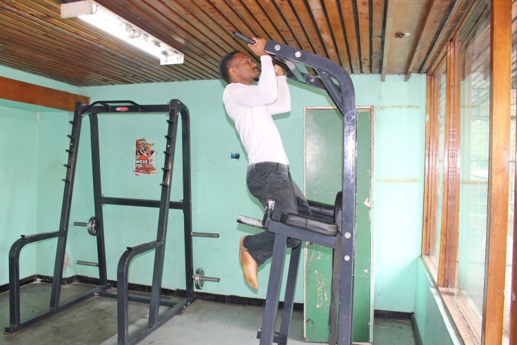 Health and fitness gym at the College of Health Sciences.