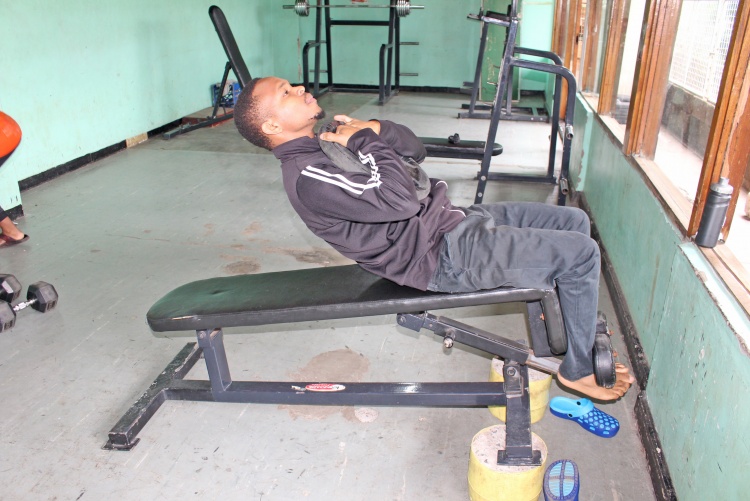 Health and fitness gym at the College of Health Sciences.