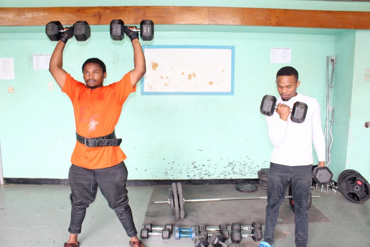 Health and fitness gym at the College of Health Sciences.
