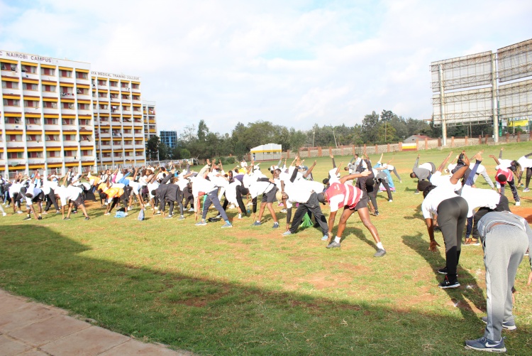 The Association of Medical Students University of Nairobi (AMSUN) Leave No Medic Behind Initiative Charity Run.