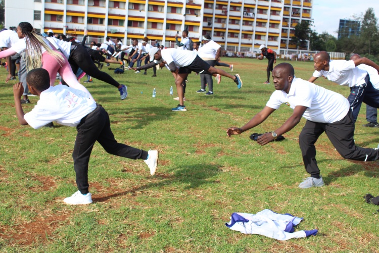 The Association of Medical Students University of Nairobi (AMSUN) Leave No Medic Behind Initiative Charity Run.