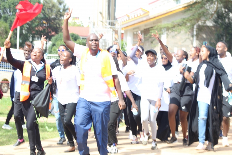The Association of Medical Students University of Nairobi (AMSUN) Leave No Medic Behind Initiative Charity Run.