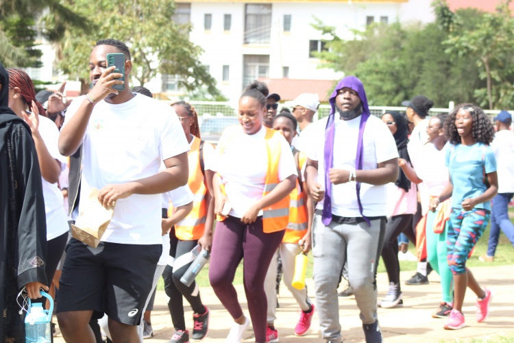 The Association of Medical Students University of Nairobi (AMSUN) Leave No Medic Behind Initiative Charity Run.