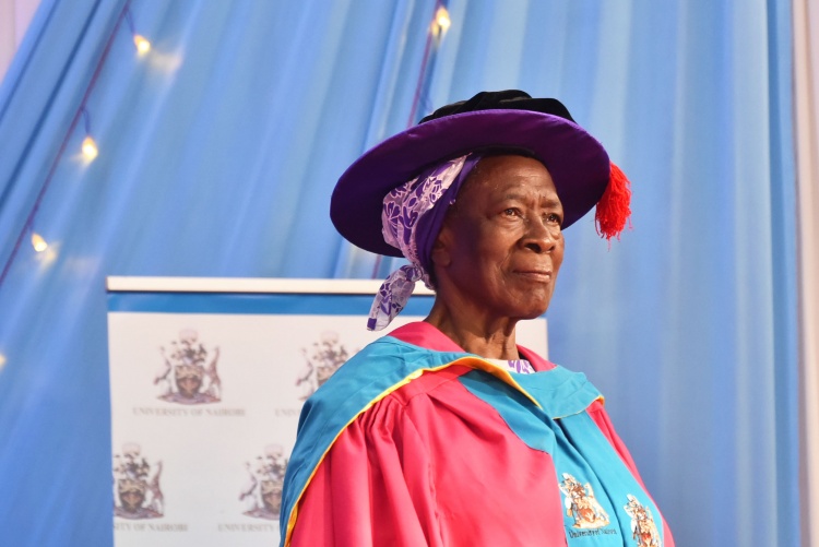 Chairperson of the University’s Council addressing the graduands 