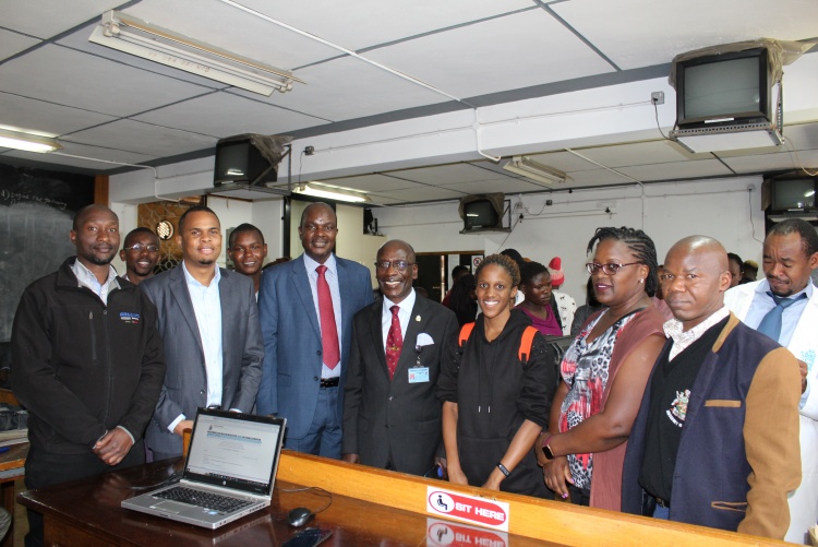Deputy Vice Chancellor and other members of staff during admission day.