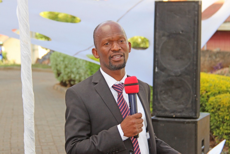 Prof. George Osanjo(Dean Faculty of Health Sciences) at the Staff Appreciation Ceremony 