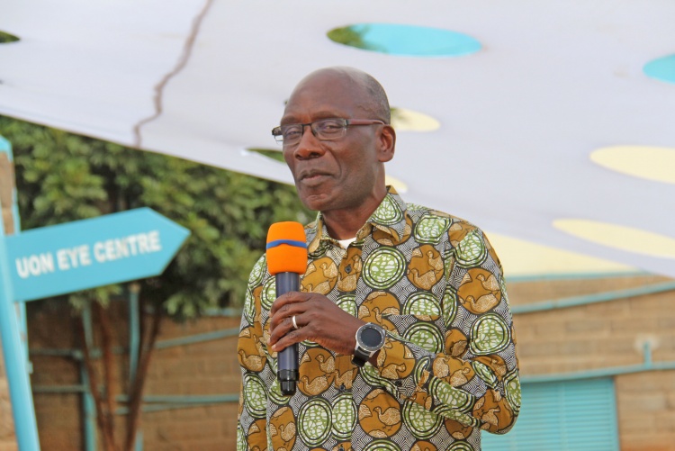 Prof. Ogeng'o Deputy Vice  Chancellor, Academic Affairs at the Staff Appreciation Ceremony 