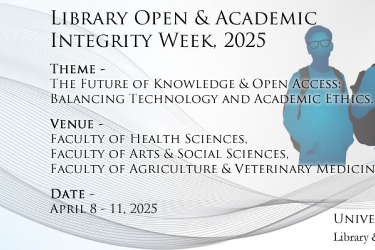 Library Open and Academi Intergrity Week, 2025 banner.