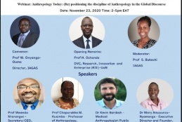 Anthropology Today: (Re) positioning the discipline of Anthropology in the Global Discourse