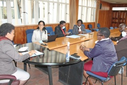 Prof. Eveline Wagaiyu hosts Prof. Achuthan from Amrita University.