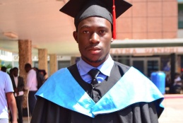 Collins Miheso, 68th UoN graduation valedictorian.