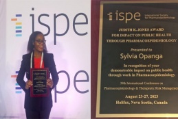 Dr. Sylvia Opanga scoops Jones K. Jones award in Canada.